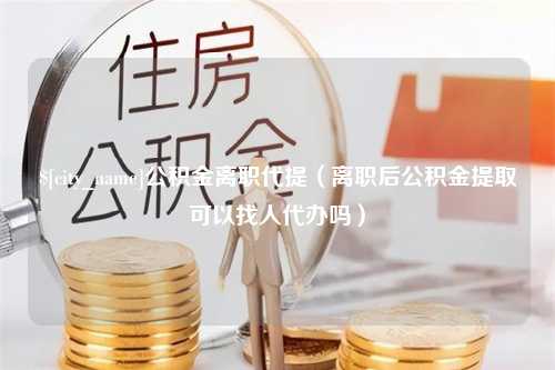 南京公积金离职代提（离职后公积金提取可以找人代办吗）